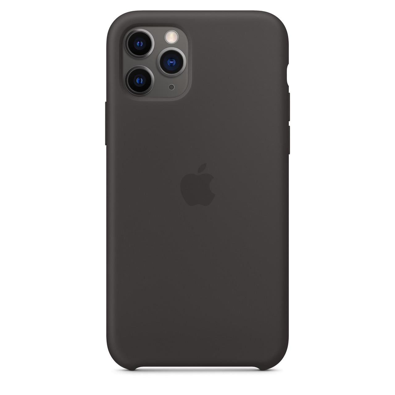 Оригинальный силиконовый чехол на Apple Iphone 11 Pro Max Dark Grey Оригинальный силиконовый чехол на Apple Iphone 11 Pro Max Dark Grey