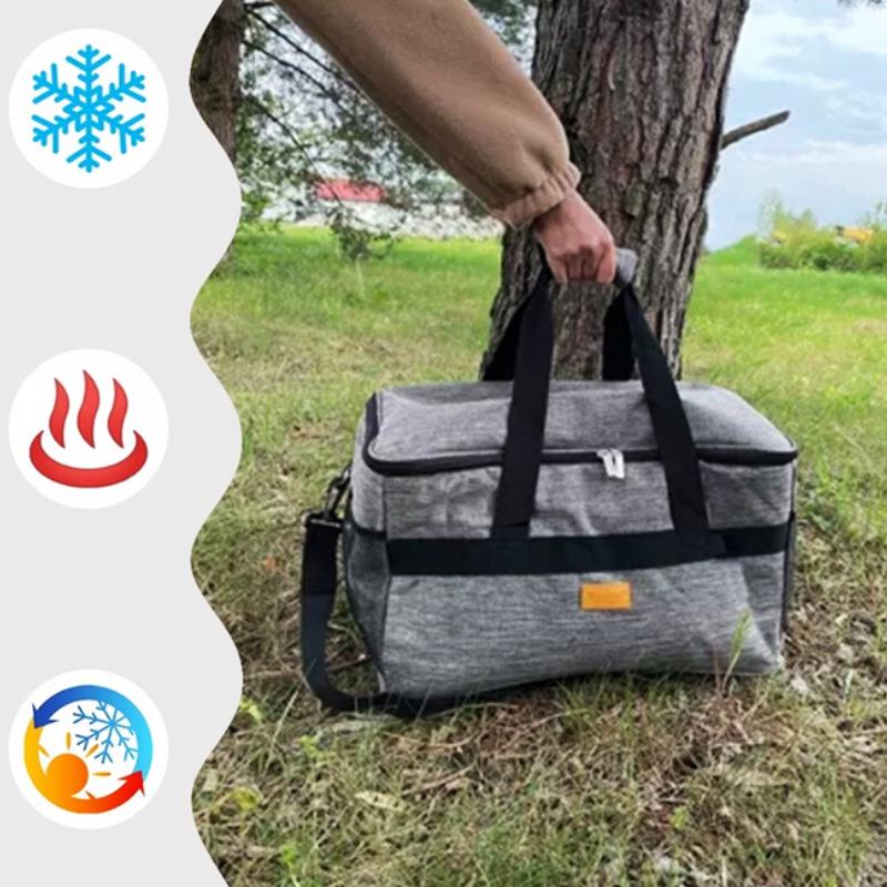 Сумка холодильник для пляжу та пікніка Trizand 23842 20 л з ременем Сірий - фото 7 Сумка холодильник для пляжу та пікніка Trizand 23842 20 л з ременем Сірий - фото 7