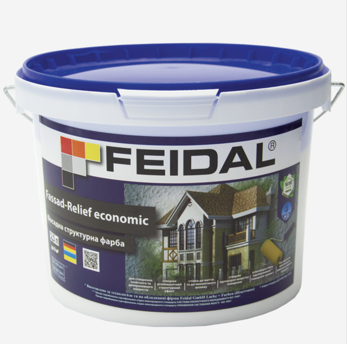 Фарба фасадна структурна Feidal Fassad-Relief economic 2,5 л (27582148) Фарба фасадна структурна Feidal Fassad-Relief economic 2,5 л (27582148)