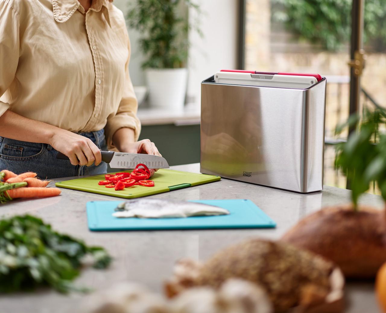 Набір обробних дошок Folio Icon Steel, 4 шт. Joseph Joseph 60226 - фото 4