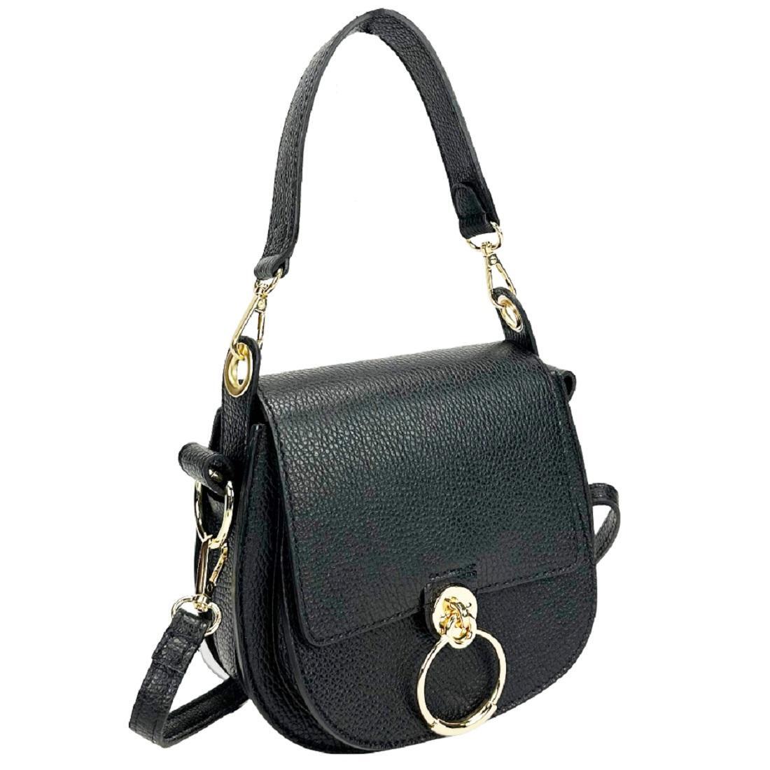 Женская сумка кросс-боди Royal Bag F-IT-9887A кожаная Черный (7194)
