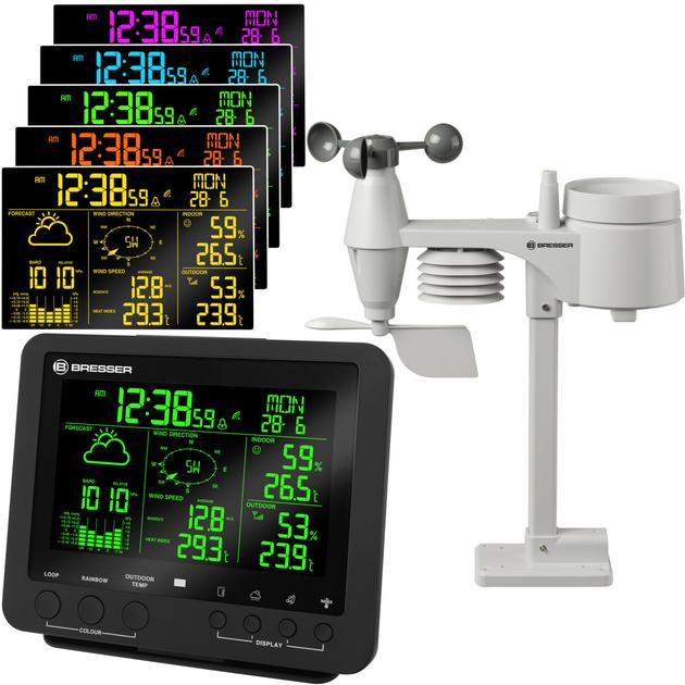 Метеостанция Bresser Weather Center 5в1 256 цвет Professional Black (925525)