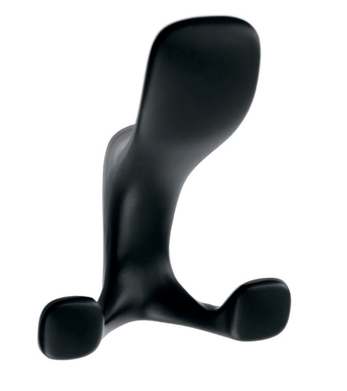 Крючок для одежды настенный GTV TOLED А0 металлический 104х78х30,5 мм Черный (24788759)