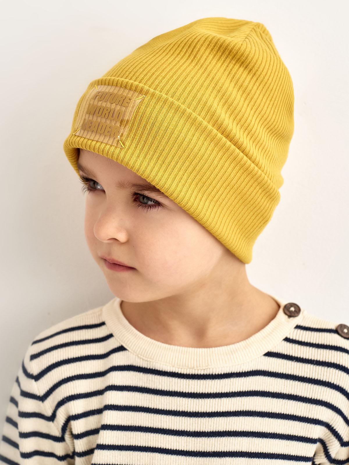 Демисезонная шапка Дембохаус р. 50 Горчичный Бейхан