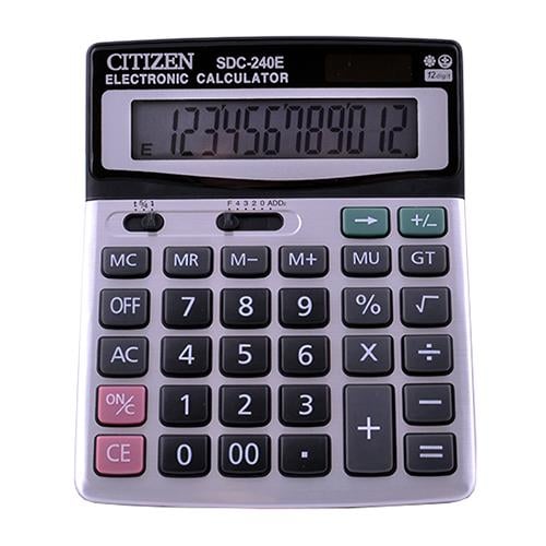 Калькулятор настольный Citizen 240 двойное питание 12 разрядный (558441)