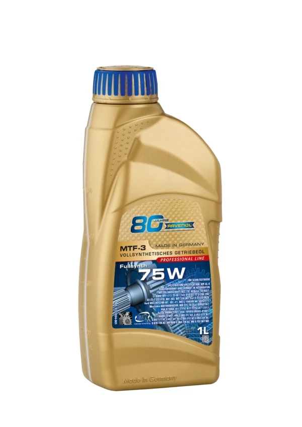 Трансмиссионное масло RAVENOL MTF-3 75W синтетика 1 л (1221104-001)