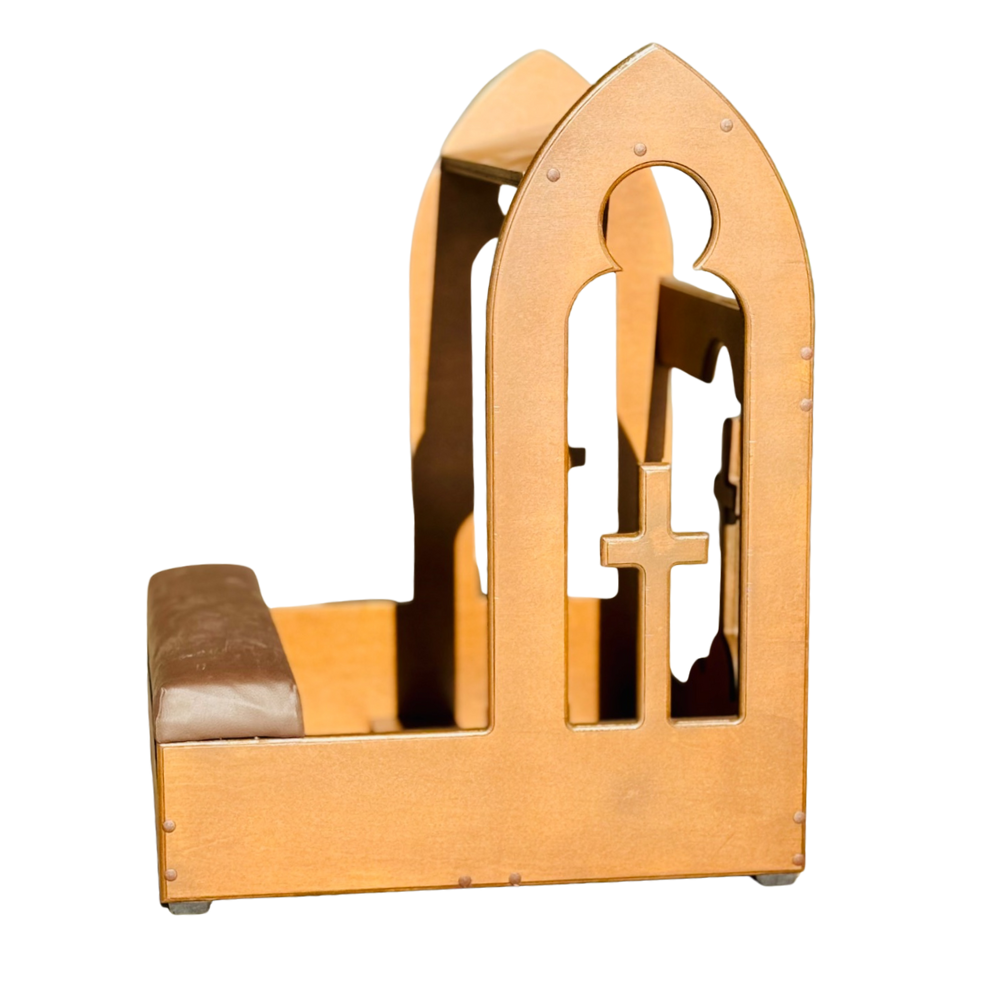 Клячник з полицею під нахилом 15° фанера м'який колінник 60х60х80 см (28302728)