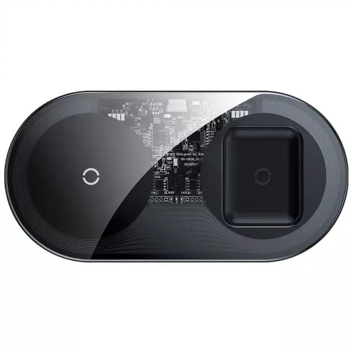 Беспроводное ЗУ Baseus Simple 2in1 18W Crystal (WXJK-A01)