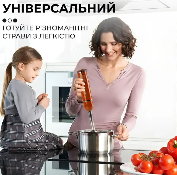 Блендер погружной ручной Sokany SK-1722 из нержавеющей стали Оранжевый - фото 6 Блендер погружной ручной Sokany SK-1722 из нержавеющей стали Оранжевый - фото 6