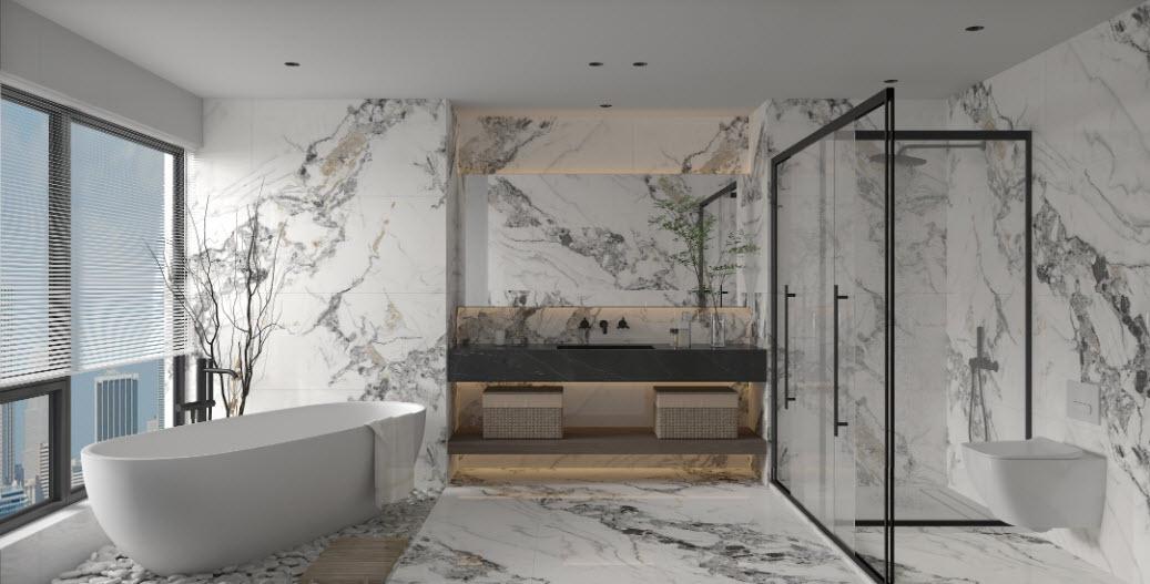 Керамогранітна плитка універсальна ST Calacatta nattural 60х120 см(18799) - фото 7