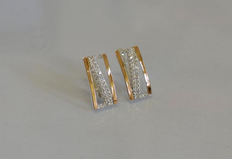 Серьги из серебра Sil 059s Прозрачный (Sil-948) - фото 2