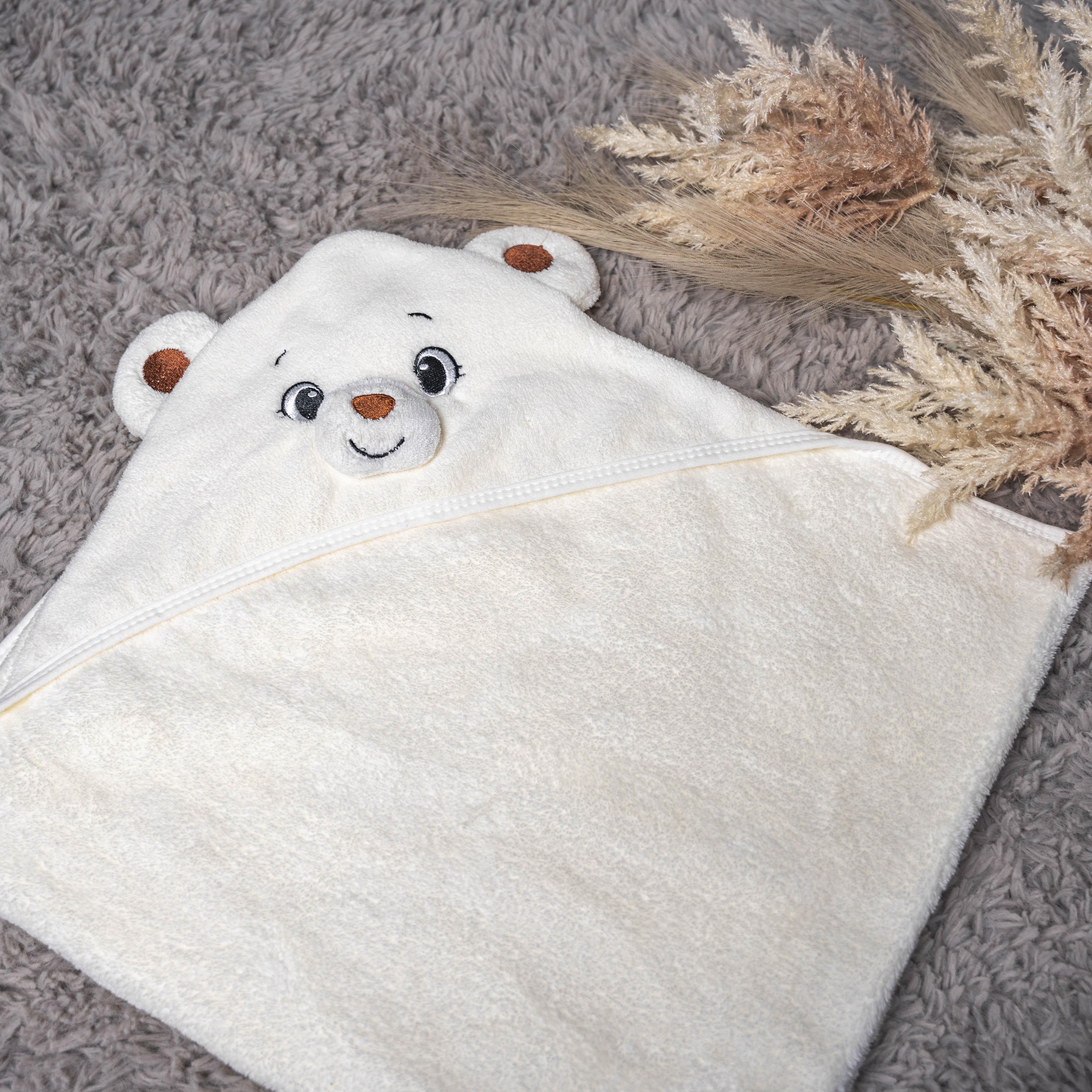 Капюшон для купания 100х140 см Белый (88853)