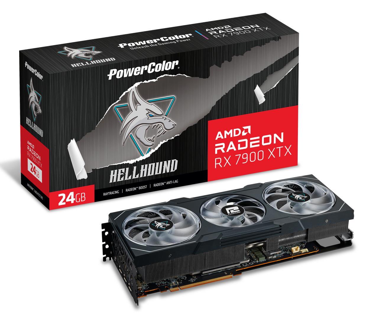 Відеокарта POWERCOLOR Radeon RX 7900 XTX 24GB Hellhound (RX 7900 XTX 24G-L/OC)