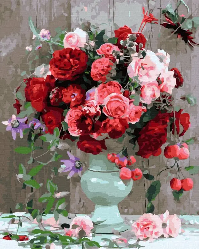 Картина по номерам Brushme Пурпурный букет 40x50 см (BK-GX45018)