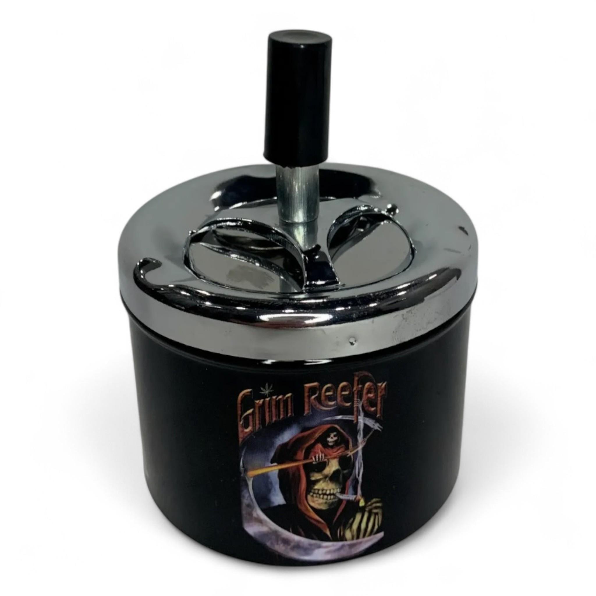 Попільничка металева бездимна Scull ZH-6D d 9 см (A_ZH-6D)