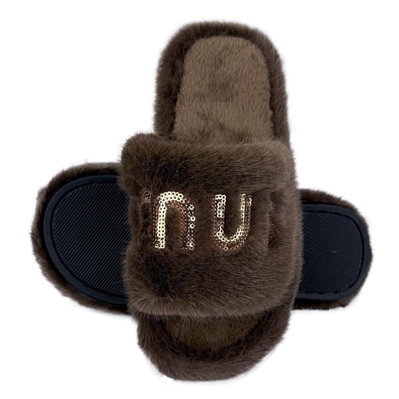 Тапочки комнатные женские 8014-3 р. 36-37 23-23,5 см Коричневый