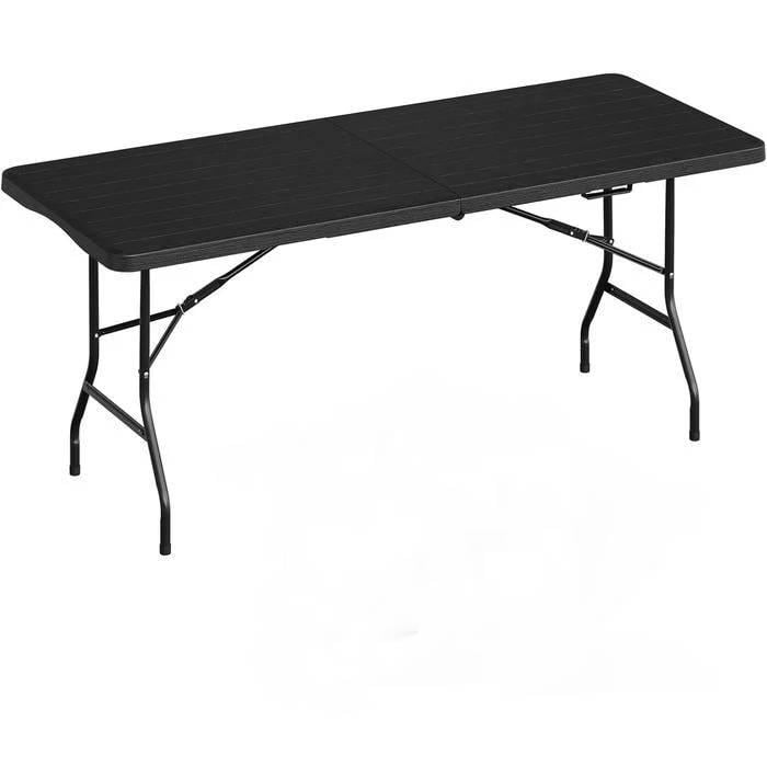 Туристический стол раскладнойинга Woltu 180х74х74 см Черный (2682374)