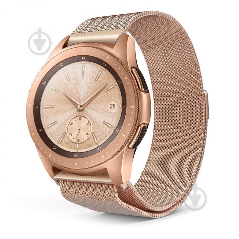 Ремешок BeWatch миланская петля для Samsung Galaxy Watch 42 мм Розовое золото (1010238.3) Ремешок BeWatch миланская петля для Samsung Galaxy Watch 42 мм Розовое золото (1010238.3)