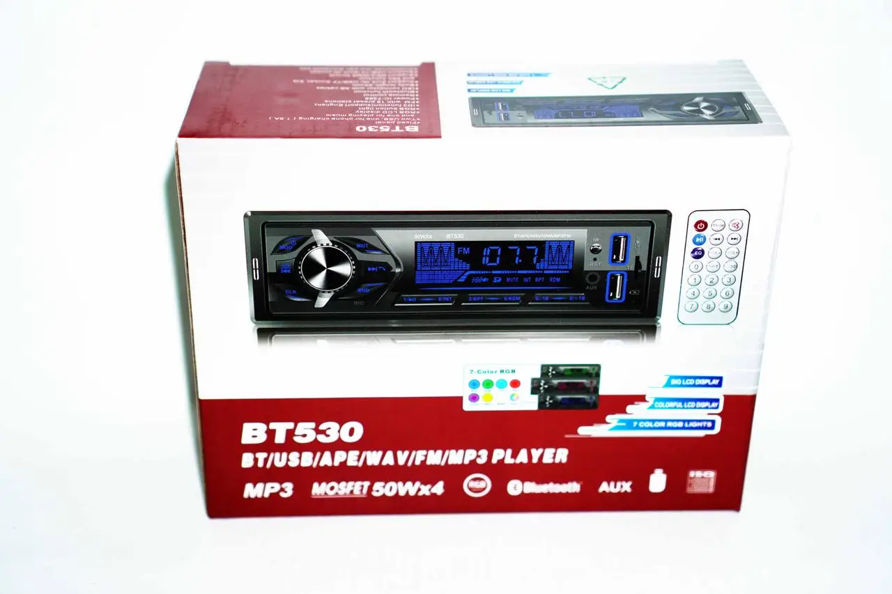 Автомагнитола BT530 2xUSB Bluetooth RGB SD/AUX/FM 4x50W - фото 11