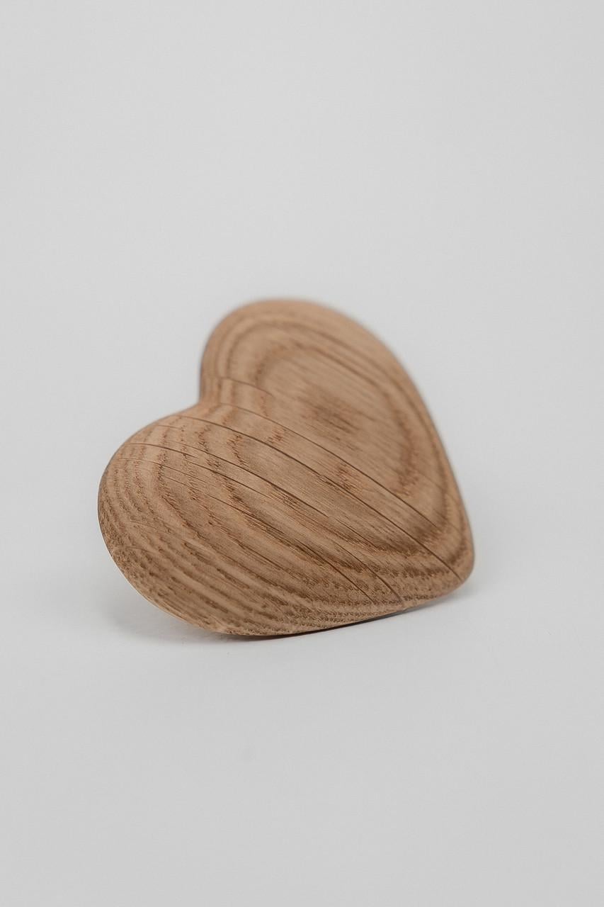 Мебельная ручка из дуба Heart 60 мм Oak (33968567)