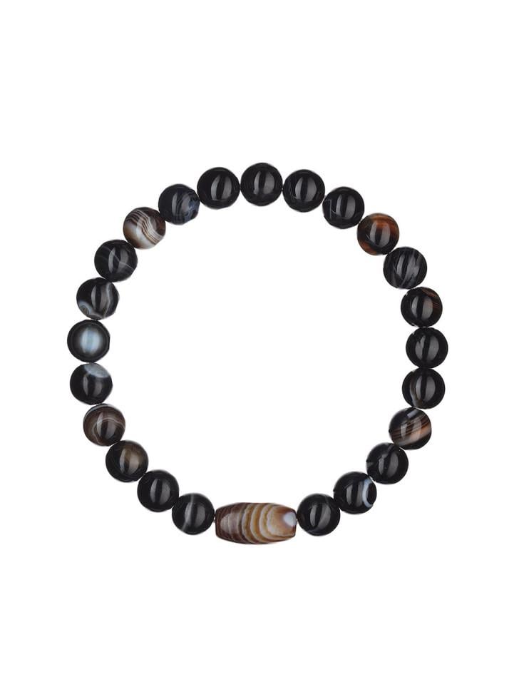 Браслет мужской на резинке из камней (4674)