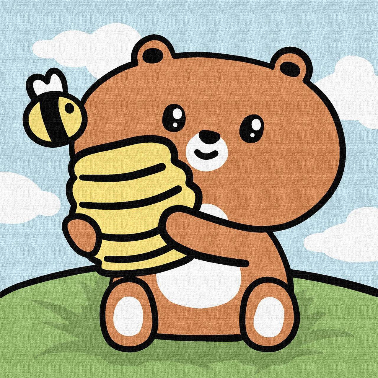 Картина по номерам Ideyka Волшебный медведь 18х18 см (2824289412)