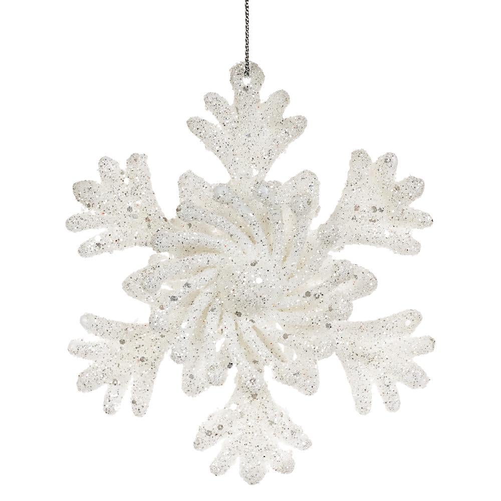 Подвеска новогодняя Elisey Снежинка оригинальная Белый (007NZ)