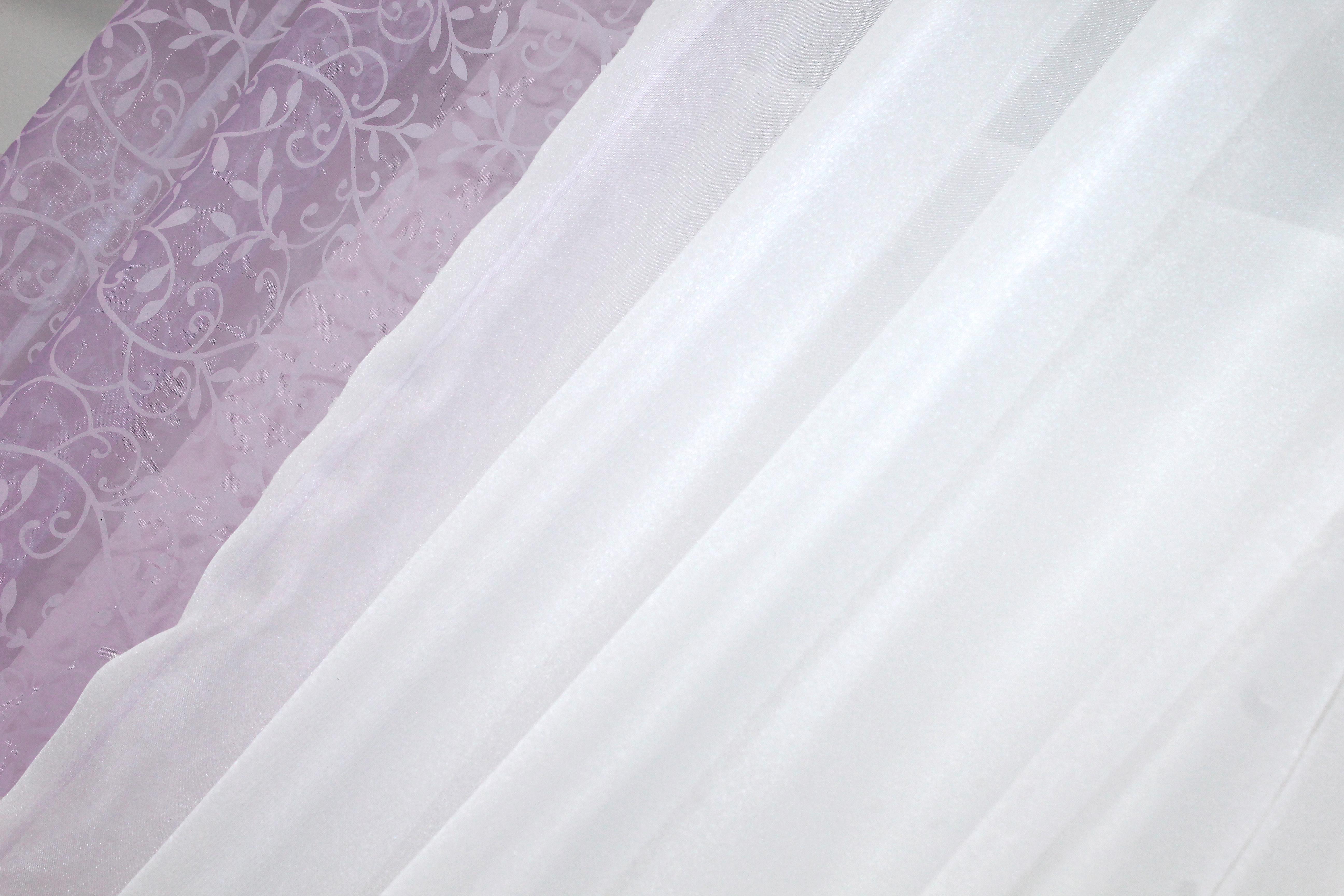 Штори кухонні VR-Textil № 083к з підв'язками 260х170 см Бузковий/Білий (52-0424) - фото 5 Штори кухонні VR-Textil № 083к з підв'язками 260х170 см Бузковий/Білий (52-0424) - фото 5