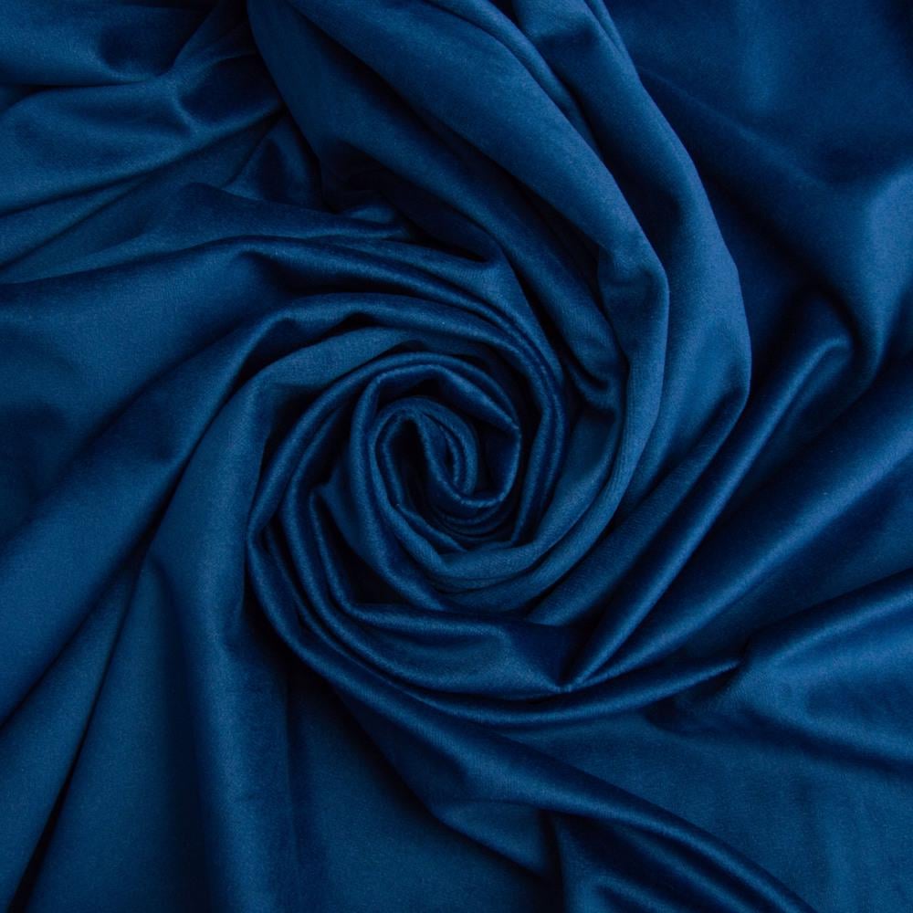 Ткань велюр однотонный Вайлет 290 гр/м2 150 см Синий (26881) - фото 1