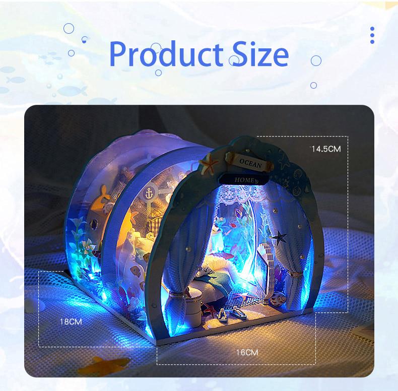 Ляльковий будиночок Ocean house з підсвічуванням 16х18х14,5 см (VA-Dollhouse) - фото 10 Ляльковий будиночок Ocean house з підсвічуванням 16х18х14,5 см (VA-Dollhouse) - фото 10