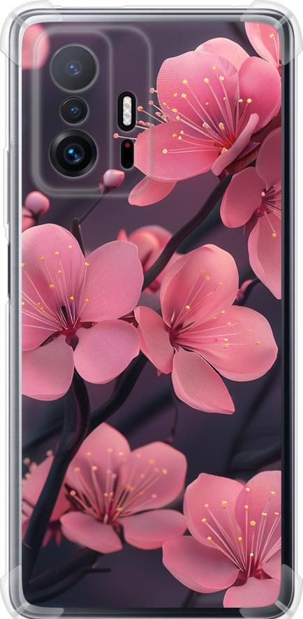 Чехол на Xiaomi 11T Pro Пурпурная сакура (6075sp-2552-42517)