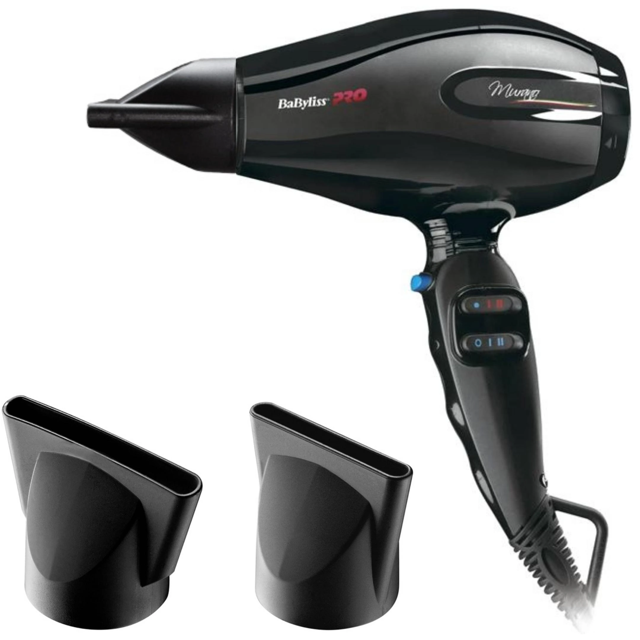 Фен для волос BaByliss PRO BAB6160INRE Murano Ionic 2000 Вт Черный (PH00724)