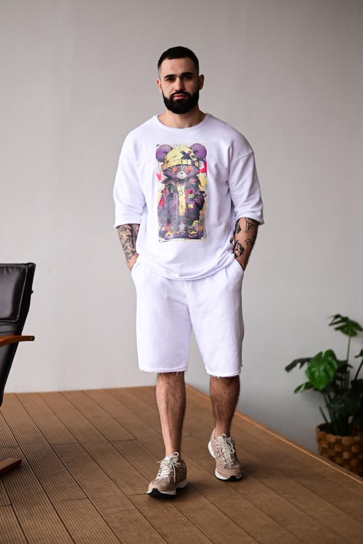Футболка и шорты ДТФ 53-225 XL Белый (46586)