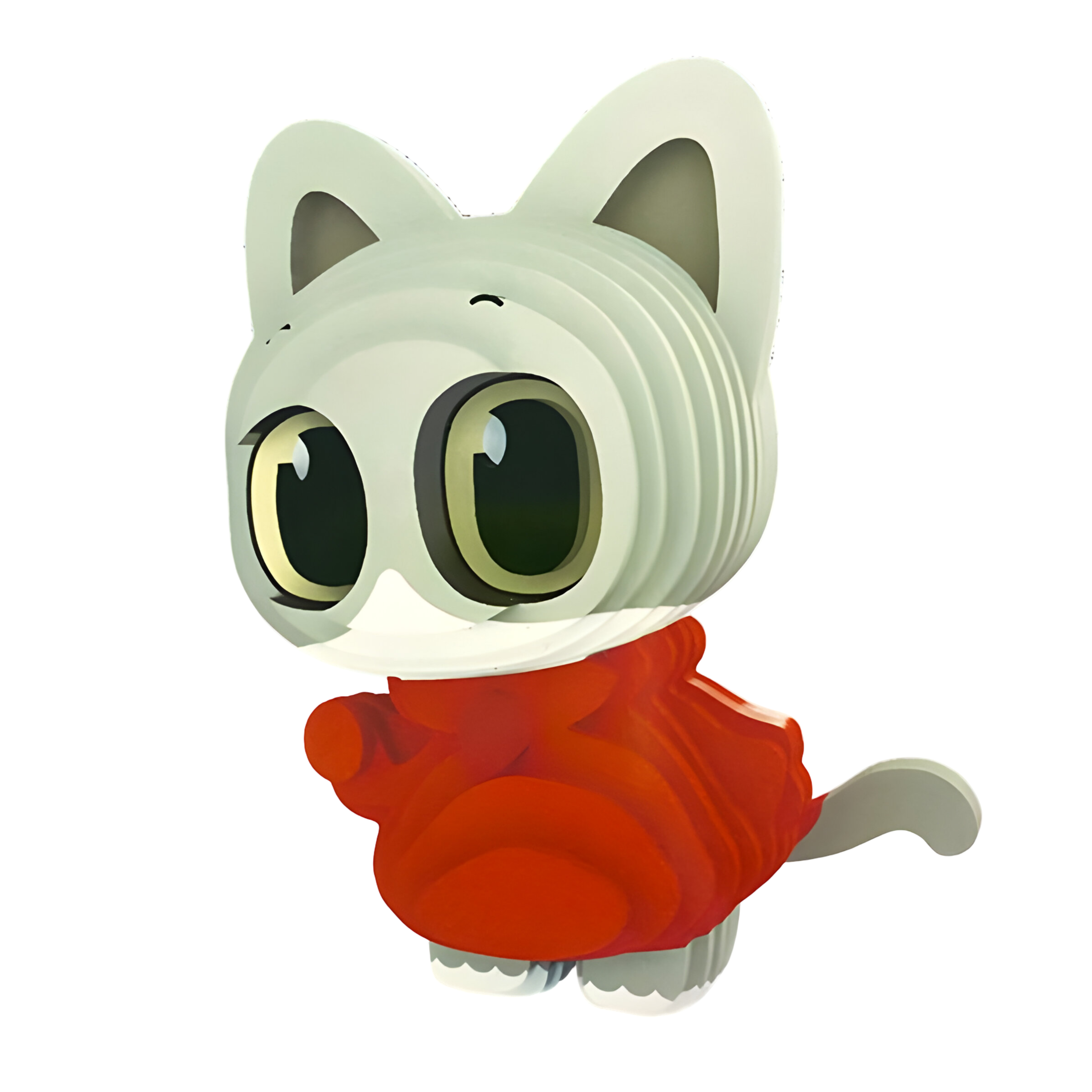 Конструктор 3D-пазл картонний Котик у светрі (Zx-010)