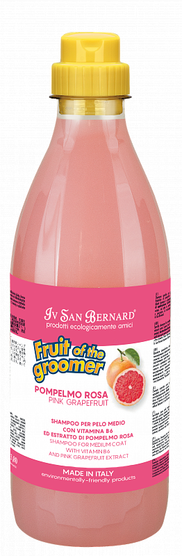 Шампунь для шерсти средней длины Iv San Bernard Pink Grapefruit с витаминами 1 л (1139690490)
