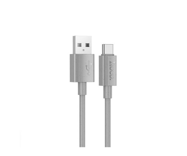 Кабель USB Hoco X107 Type-C 3A 1 м Grey Кабель USB Hoco X107 Type-C 3A 1 м Grey