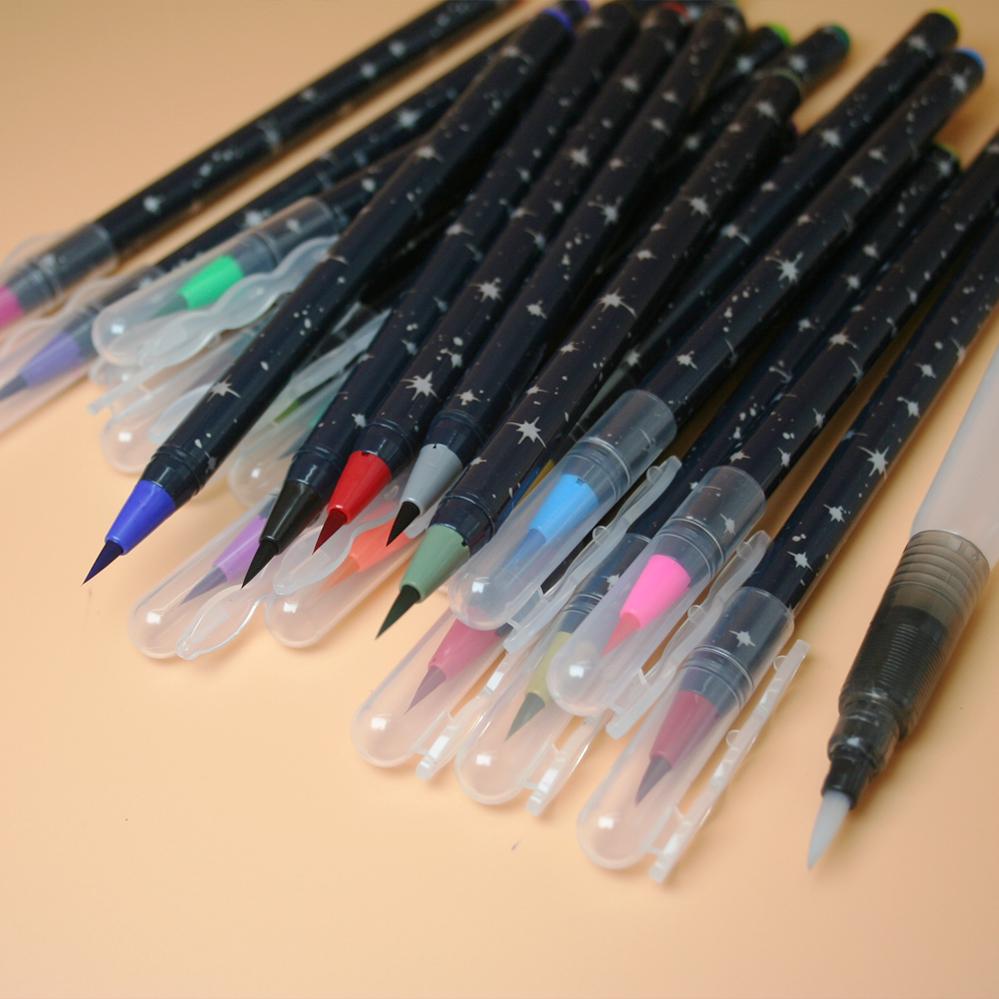 Акварельні маркери для скетчінга з пензликом 20 кольорів (120.587) - фото 6 Акварельні маркери для скетчінга з пензликом 20 кольорів (120.587) - фото 6