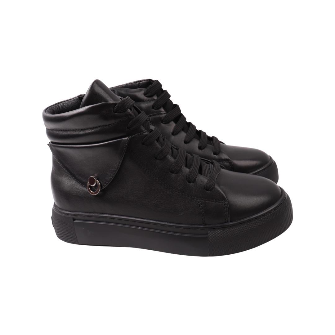 Ботинки женские Vadrus из кожи р. 39 Черный (366-22ZHS)