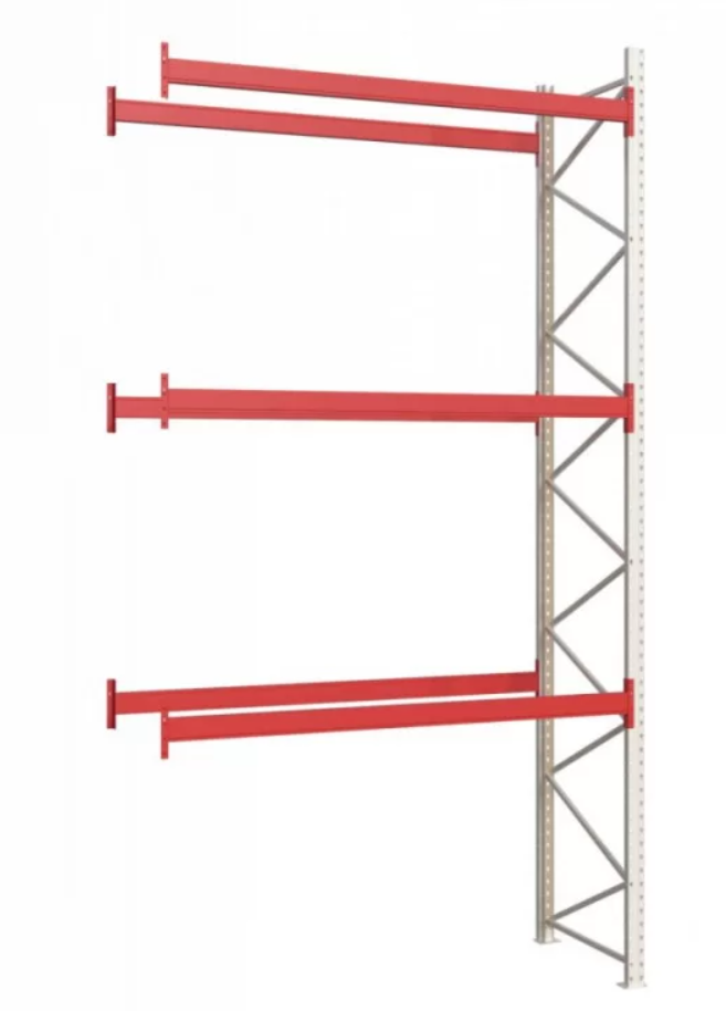 Стелаж палетний 5327x2700x1100 мм на 3 рівні приставна секція (2-1-32)