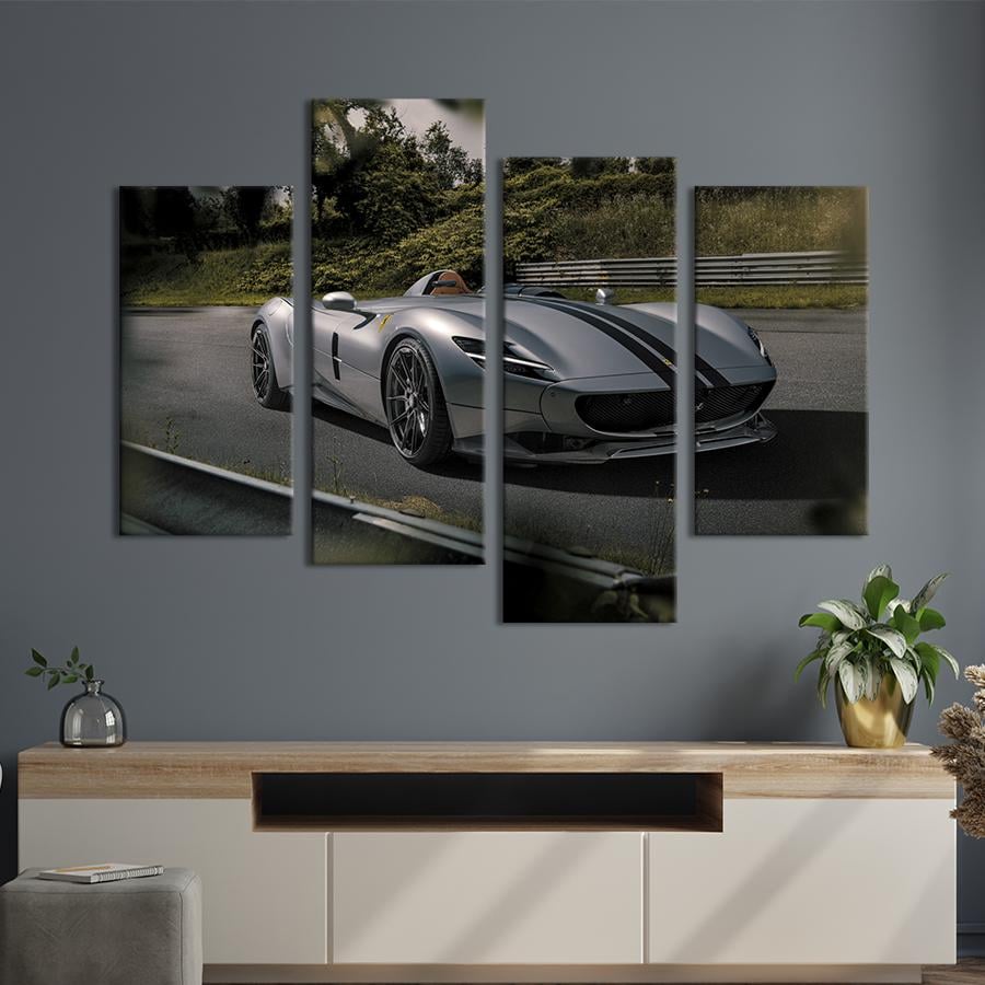 Картина на холсте Быстрый автомобиль Ferrari Monza SP 129x90 см (1266-42) Картина на холсте Быстрый автомобиль Ferrari Monza SP 129x90 см (1266-42)