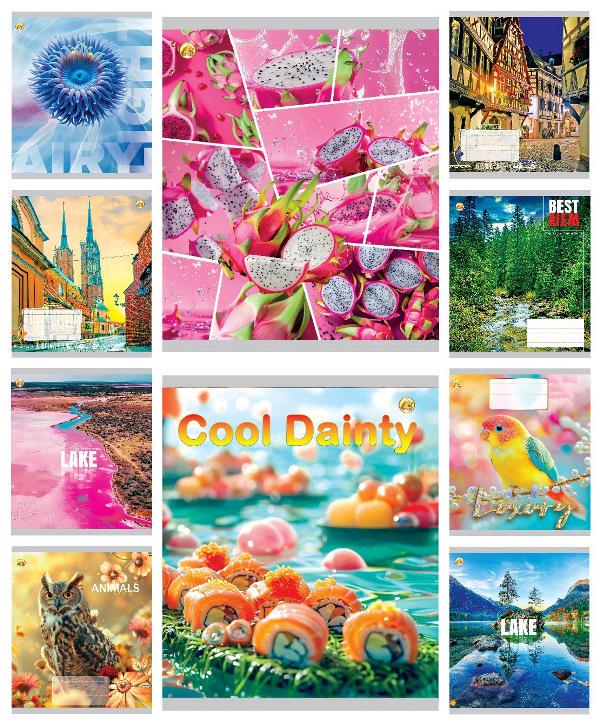 Зошити учнівські Люкс Мікс 1 60 аркушів лінія 10 шт. в упаковці Зошити учнівські Люкс Мікс 1 60 аркушів лінія 10 шт. в упаковці