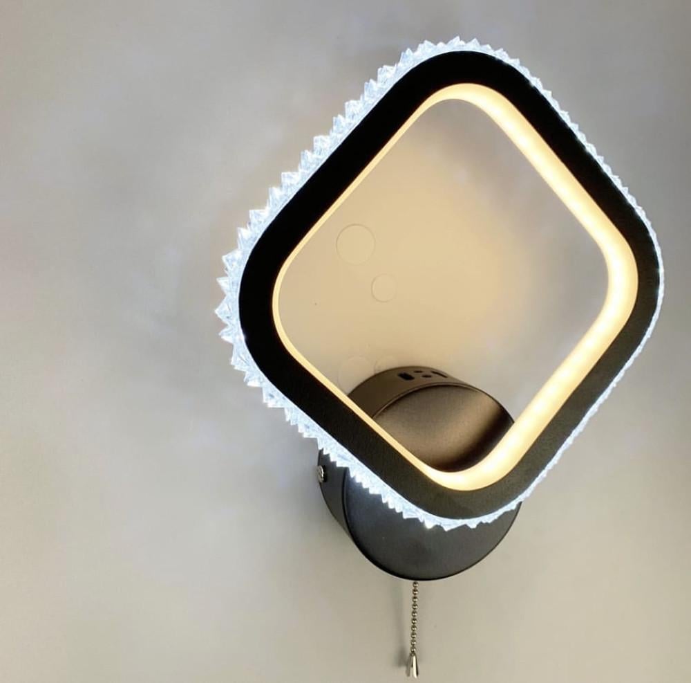 Бра современное LED Черный (77073-1S BK)