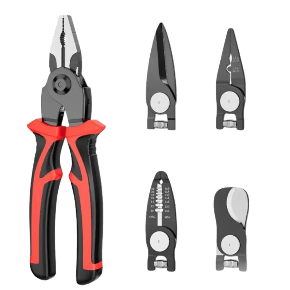 Плоскогубцы многофункциональные SJP8029 5в1 со сменными насадками (SJP8029) - фото 2 Плоскогубцы многофункциональные SJP8029 5в1 со сменными насадками (SJP8029) - фото 2