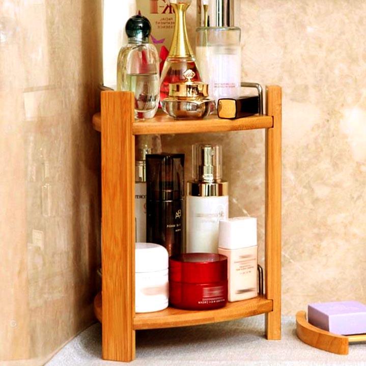 Полиця для ванної настільна з дерева Вестер Каррі (ВНО-001803)