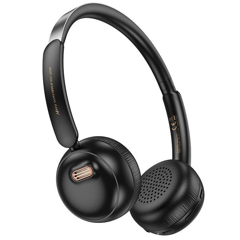 Наушники Hoco Verso retro BT headphones W62 BT5.4 Black