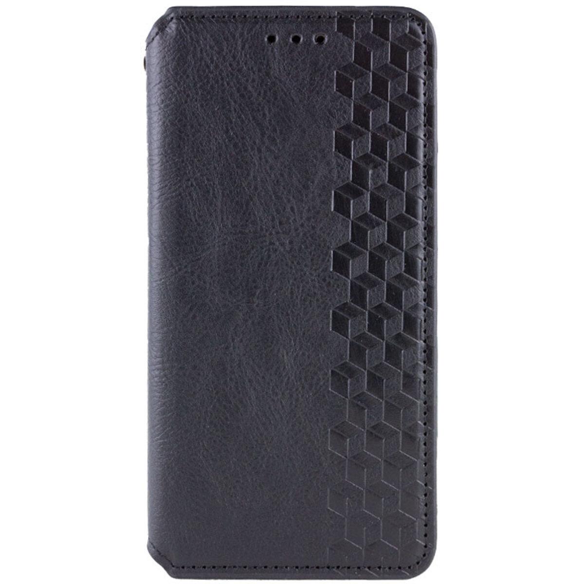 Противоударный Чехол-книжка Rubic Leather  для смартфона Samsung Galaxy M15/F15 5G Black