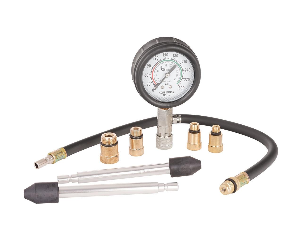 Тестер для вимірювання тиску для 8-елементних бензинових двигунів Geko G02502 - фото 2 Тестер для вимірювання тиску для 8-елементних бензинових двигунів Geko G02502 - фото 2