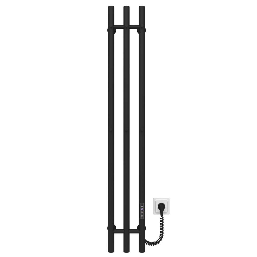 Рушникосушарка електрична HEATPRO Kate P3 правостороннє підключення 1200x150 мм Чорний (AH-KT12001503EBR)