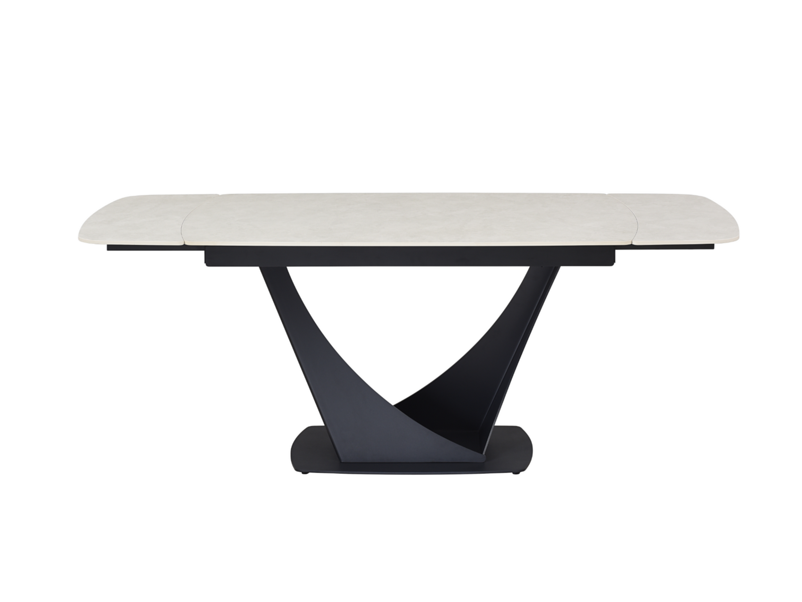 Стіл обідній розсувний Vetro Mebel Еліо 1400- 2000x900x760 мм Крема делікато/Чорний (TМL-990) - фото 4 Стіл обідній розсувний Vetro Mebel Еліо 1400- 2000x900x760 мм Крема делікато/Чорний (TМL-990) - фото 4