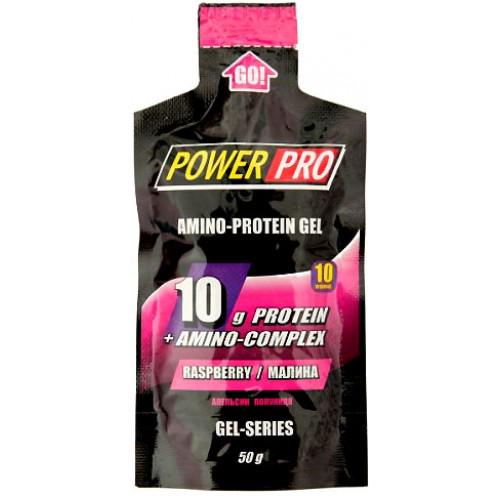 Протеїн Power Pro Amino-Protein Gel 1 пак. Малина (105)